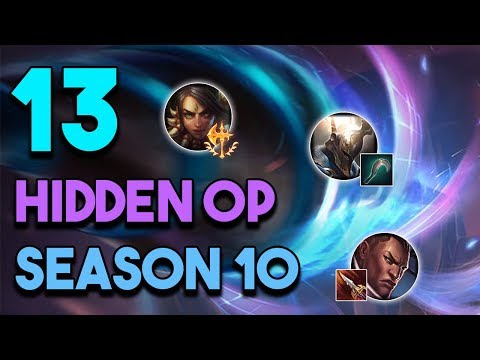 13 New Hidden OP / Underrated Champs, Build and Rune Setups For Season 10