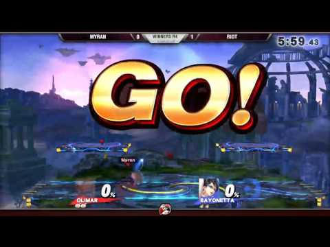 Vitality Singles 7/30/16 - Winners R4 - Myran (Olimar) vs. Riot (Bayonetta) - Smash 4