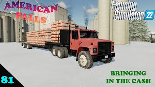 American Falls Ep 81     The winter if going real well     Farm Sim 22