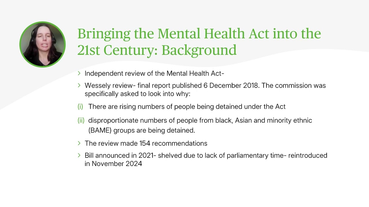 Mental Health Act 2025 - Update on Key Legislative Changes - Webinar
