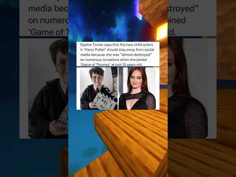 Sophie Turner advierte a los niños de Harry Potter que se mantengan alejados de las redes sociales 😳