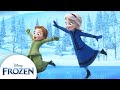 Anna Elsa S Winter Wonderland Build A Snowman Ice Skate More Frozen