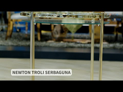 Gambar Informa Newton Rak Troli Dapur Marble 2 Tingkat - Hitam