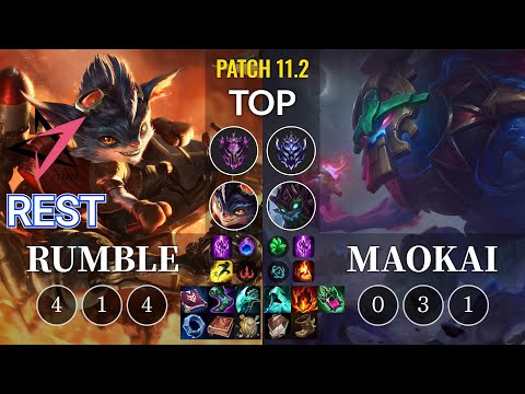 JT Rest Rumble vs Maokai Top - KR Patch 11.2