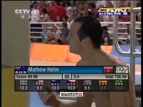 2004 Olympics Mens Platform Celebration