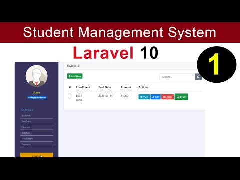 Student Management Project using Laravel 10 Part 1