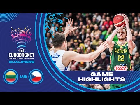 Lithuania v Czech Republic - Highlights - FIBA EuroBasket 2022 - Qualifiers