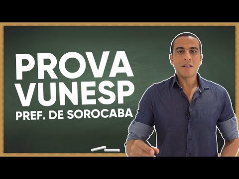 VUNESP Portuguese Exam - Sorocaba City Hall (Teacher)