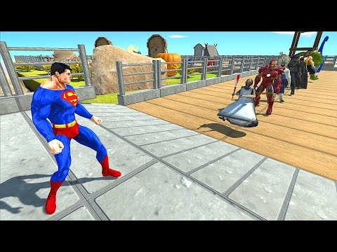 SUPERMAN  OASIS DEATH RUN - Animal Revolt Battle Simulator