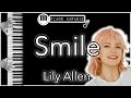 Smile - Lily Allen - Piano Karaoke Instrumental