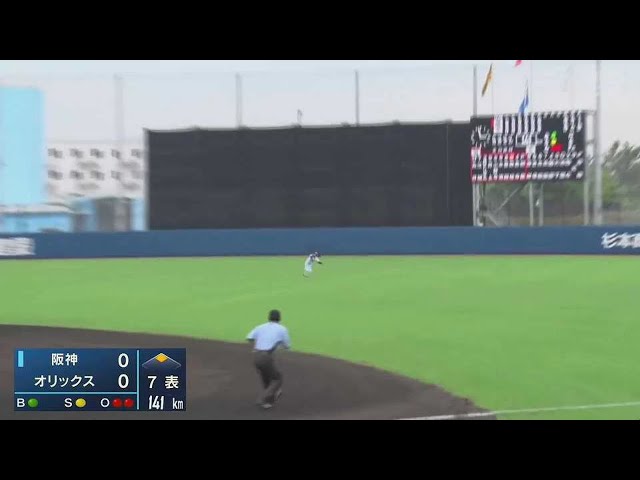【ファーム】バファローズ・渡部遼人 ダイビングキャッチで先制点を許さず!! 2022年7月21日  オリックス・バファローズ 対 阪神タイガース