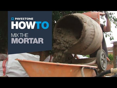 How To Mix Mortar - Patio Paving