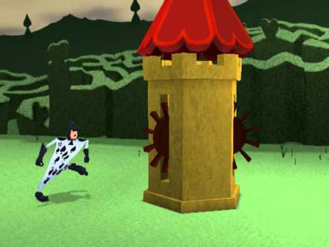 Kingdom Hearts, English cutscene: 48 - Card Soliders Attack - HD 720p