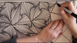 ASMR Doodling 2 (Whispering, drawing, Doodling, Zentangle, Paradox, Pursuit Curve, YouTube)