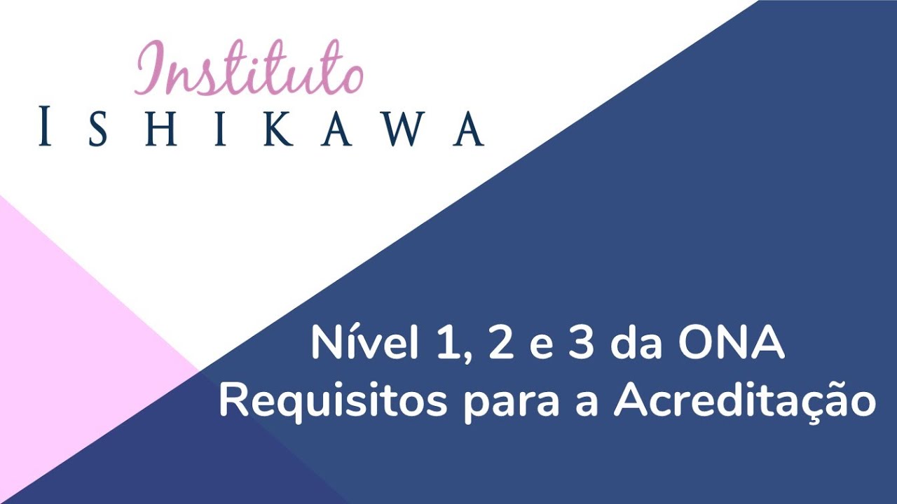 Nível 1, 2 e 3 da ONA - Requisitos para a Acreditação
