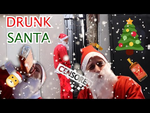 Drunk Santa on Hollywood Blvd.