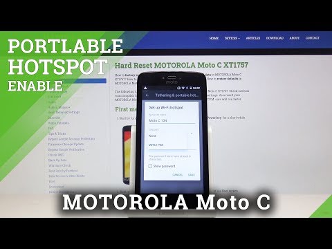 How to Activate Portable Hotspot in MOTOROLA Moto C - Network Access Point