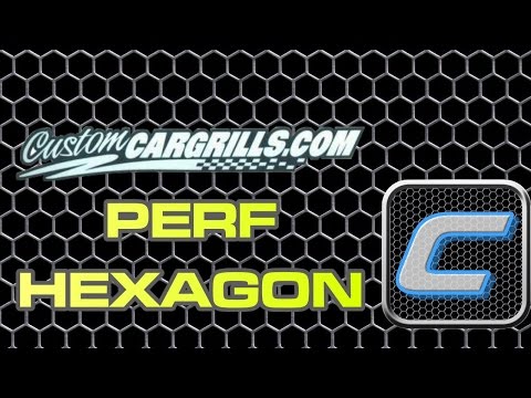 Perf Hexagon Universal Aluminum Grill Mesh - by customcargrills.com