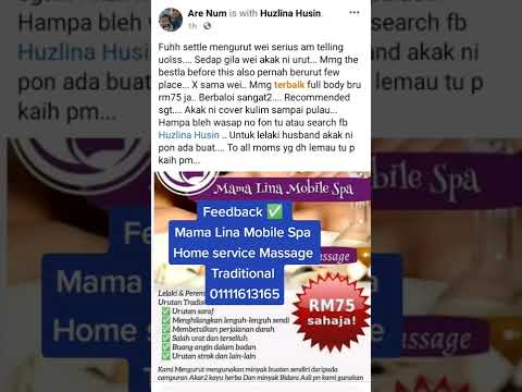 Mama Lina Mobile Spa Home Service Traditional Massage 📲01111613165