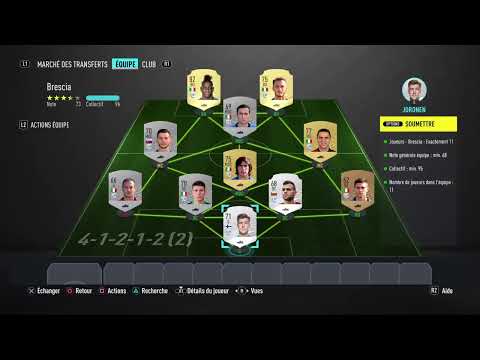 FIFA20 SBC / DCE LIGUE SERIE A TIM - BRESCIA - SOLUTION PAS CHER