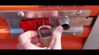 No key required, Opening storage locker without tools