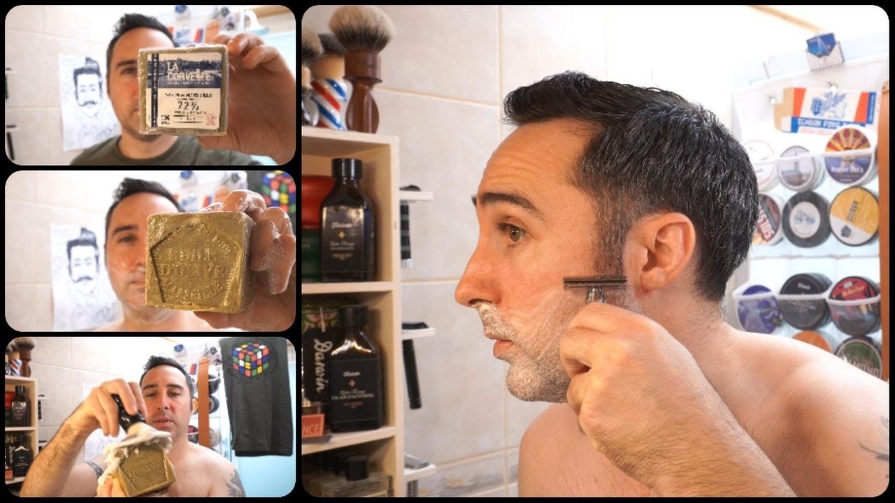 💈 Se raser avec un Savon de Marseille - Savonnerie du Midi La Corvette 💈