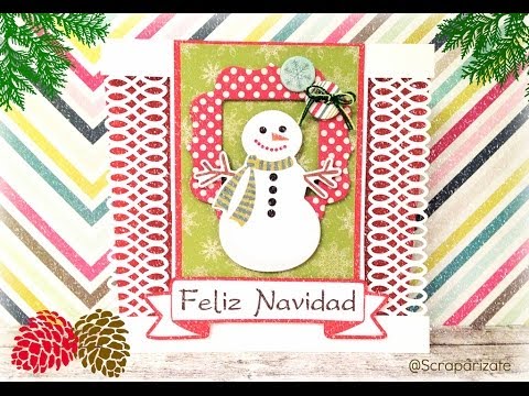 XMAS SERIES: Snowman Card - Tarjeta Muñeco de Nieve