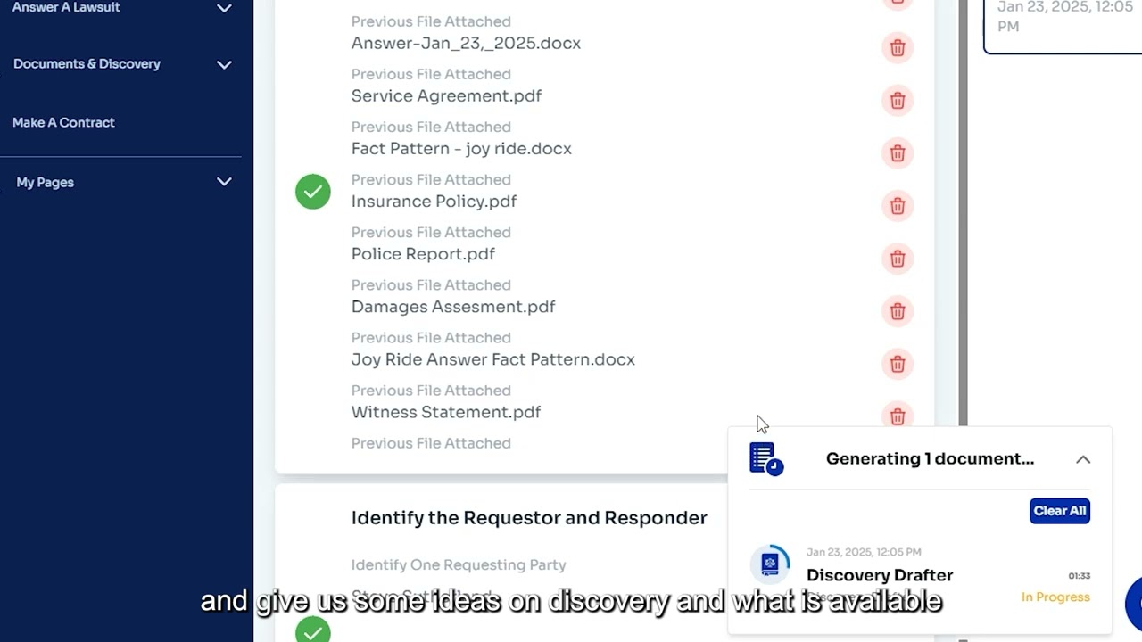 Draft Discovery Requests for Lawsuits from Scratch