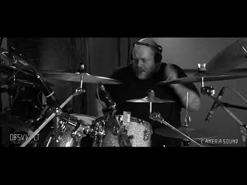 NICK BARKER recording "BLACKARHATS" album with OBSKKVLT: takes for "FAITH" track.