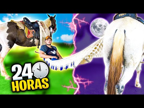 Fiquei 24 Horas MONTADO no CAVALO