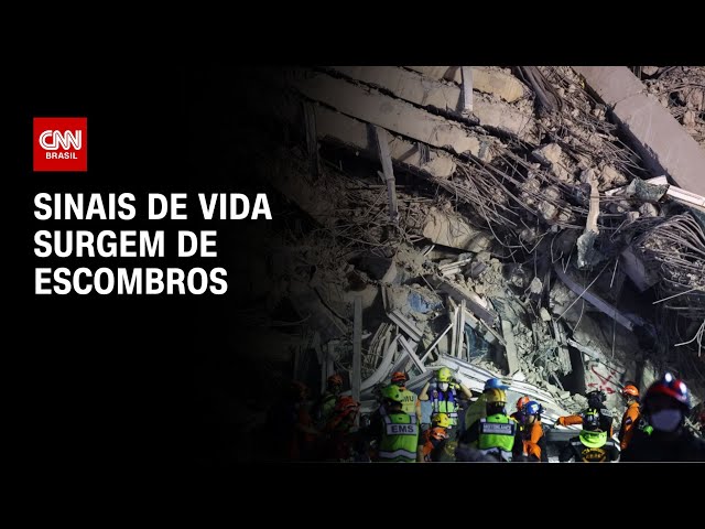 Equipes encontram sinais de vida em destroços após terremoto na Tailândia | CNN NOVO DIA