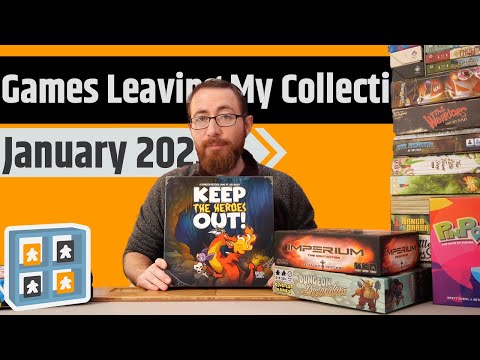 Games Leaving My Collection: January 2023 - Another Super Large Cull, I Simply Don't Have Space