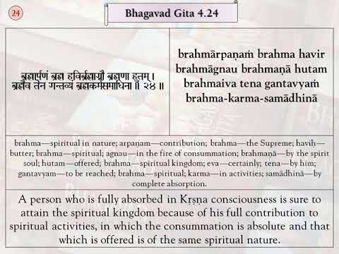 Srimad Bhagavad Gita Verses, BG 4.24