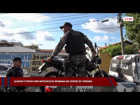 Alfaiate é preso com motocicleta roubada no Centro de Teresina 26 04 2023