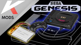 Sega Genesis / Mega Drive - USB-C with Internal Battery Mod
