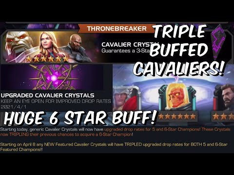 THEY TRIPLE BUFFED THE 6 STAR CAVALIER DROP RATES!!! - Crystal Opening - Marvel Contest of Champions