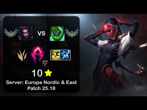 Elise Jungle vs Zac - EUNE Challenger - Patch 25.18