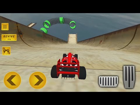 Formula Ramp Car Stunts ~ Impossible Red Car Stunts. ~ Android Game Play