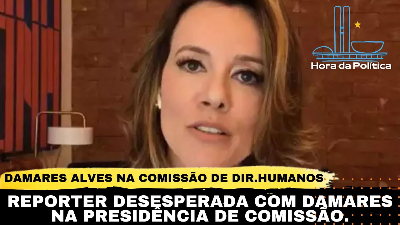 DAMARES ALVES ASSUMINDO A PRESIDÊNCIA DE COMISSÃO NO SENADO APAVORA REPORTER DA GLOBONEWS.