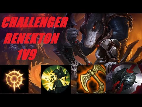 CHALLENGER RENEKTON 1V9 AGAINST ORNN LANE, EUW