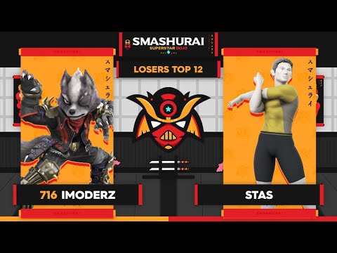 Smashurai: Superstar Dojo - 716 | iModerz (Wolf) Vs. Stas (Wii Fit Trainer) Top 12 Losers