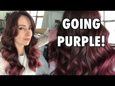 How I dyed my hair purple! Ion Color Brilliance review