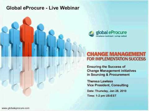 Change Management for Implementation of Success - Part 1/2