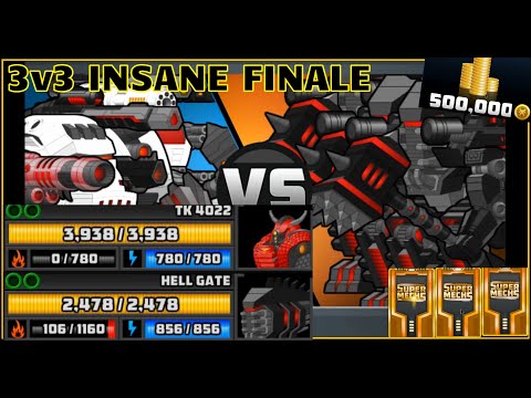 Supermechs⛅ 3v3 INSANE Final Mission 🔥 Hell Gate 🔥[Part 9 of 9]