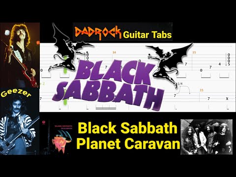 Planet Caravan - Black Sabbath - Guitar + Bass TABS Lesson