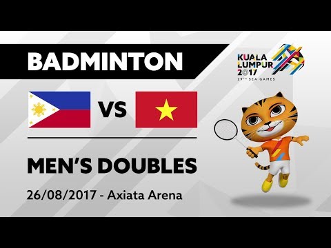 KL2017 29th SEA Games | Badminton - Men's Doubles - PHI 🇵🇭 vs VIE 🇻🇳 | 26/08/2017