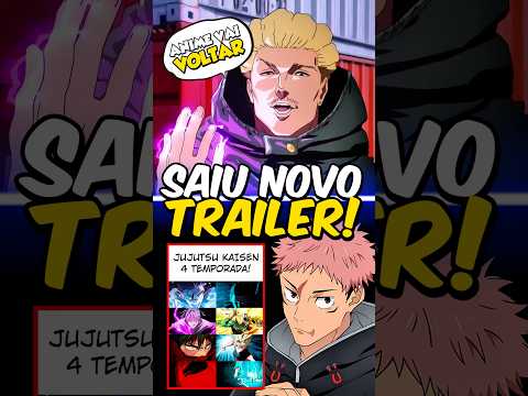 Saiu Trailer da 4ª Temporada de JJK? ??