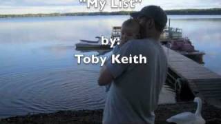 toby keith my list