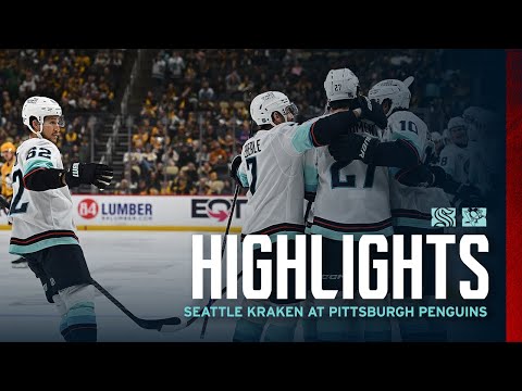 Seattle Kraken at Pittsburgh Penguins | 11/22 Game Highlights