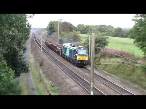 Class 68 thrash!! DRS 68002 'Intrepid' - 6K05 Engineer's, Coppull 5.10.15